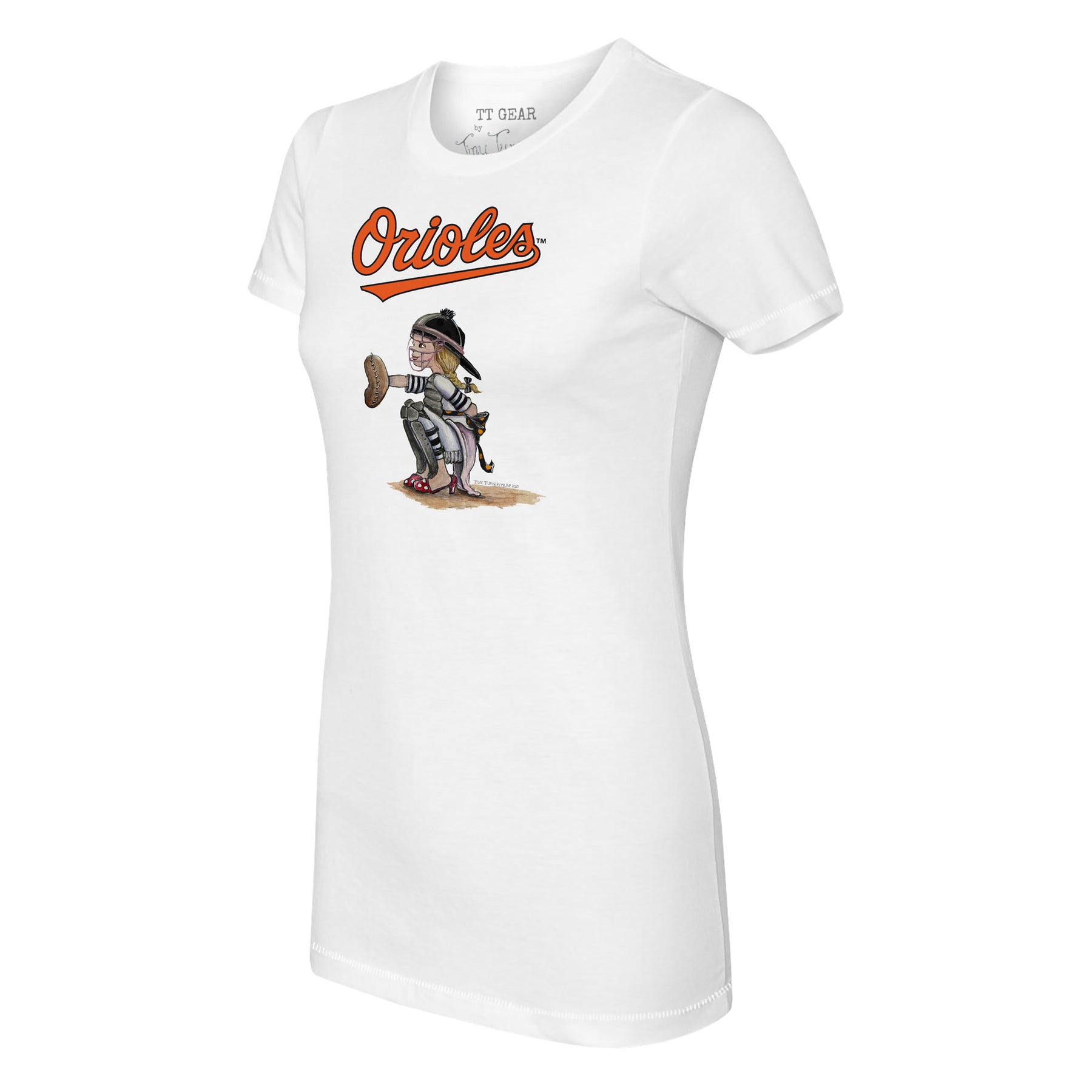Baltimore Orioles Kate The Catcher Tee Shirt 6M / White