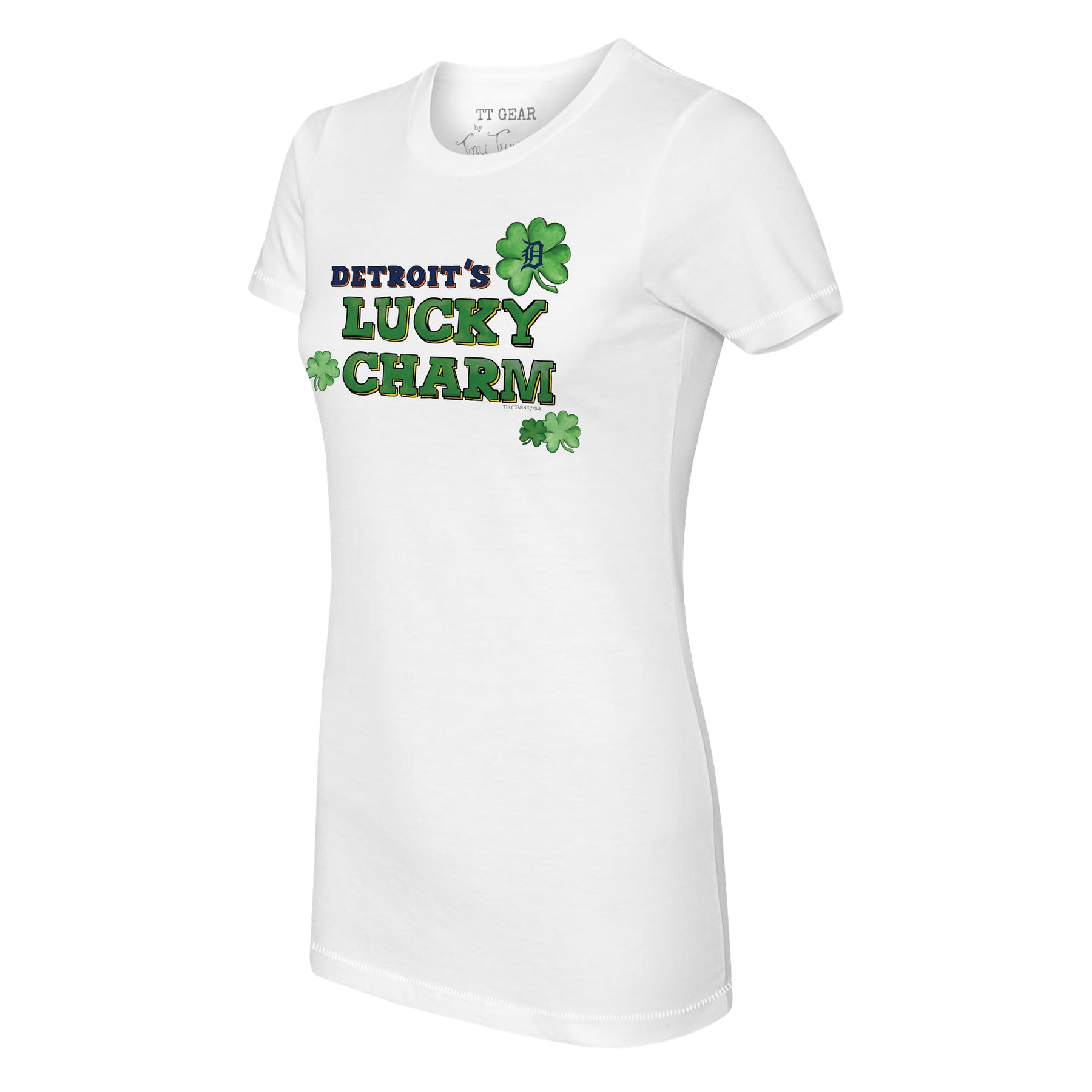 Detroit Tigers Lucky Charm Tee Shirt Women's Medium / White
