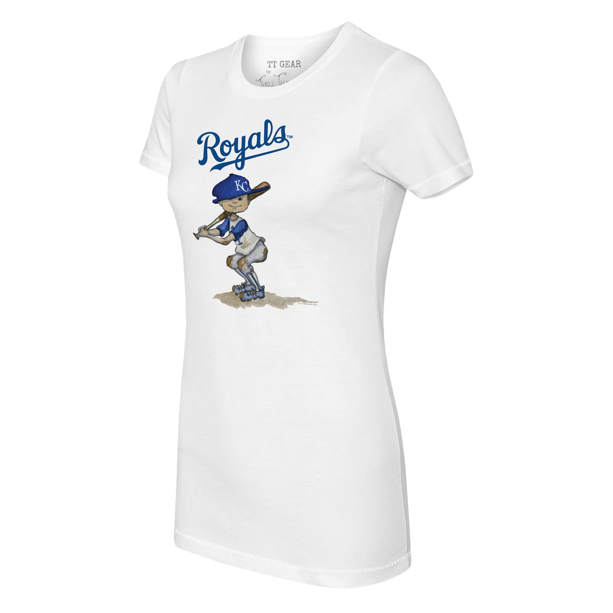 Lids Kansas City Royals Tiny Turnip Youth Baseball Tear T-Shirt - White