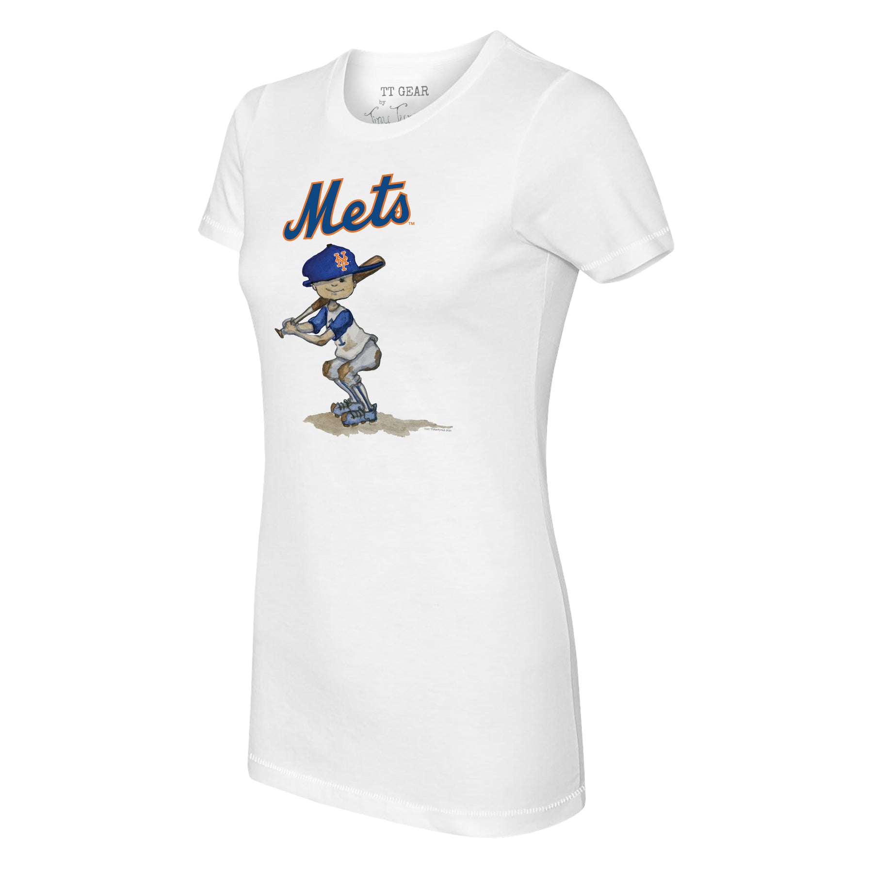 New York Mets Slugger Tee Shirt Youth Medium (8-10) / White