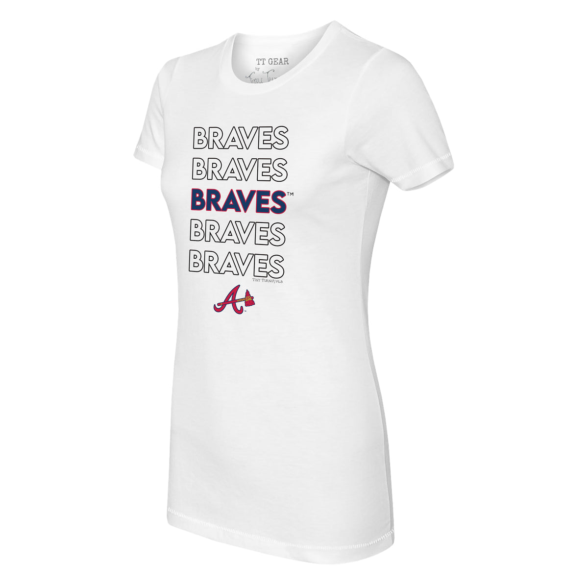 Atlanta Braves MLB Majestic Women's Plus Size Graphic T-Shirt