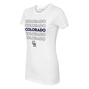 Colorado Rockies Stacked Tee Shirt