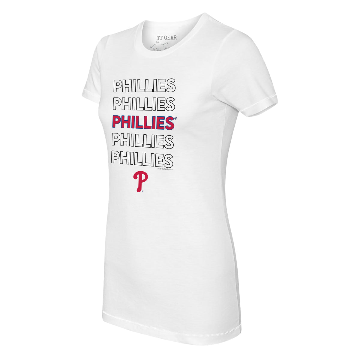 Youth Tiny Turnip White Philadelphia Phillies Peace Love Baseball T-Shirt Size: Medium