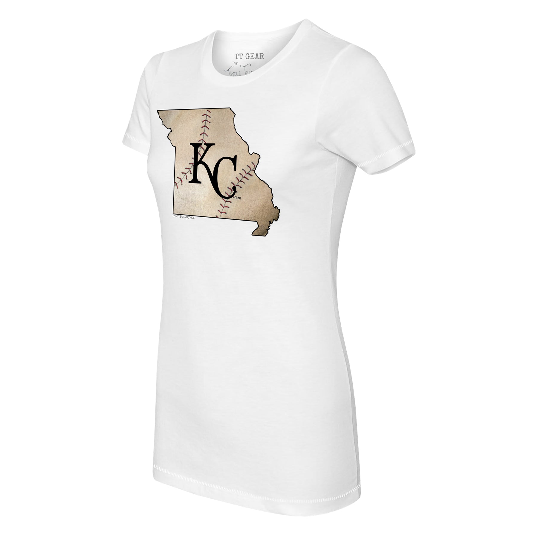 Kansas City Royals State Outline Tee Shirt 2T / White
