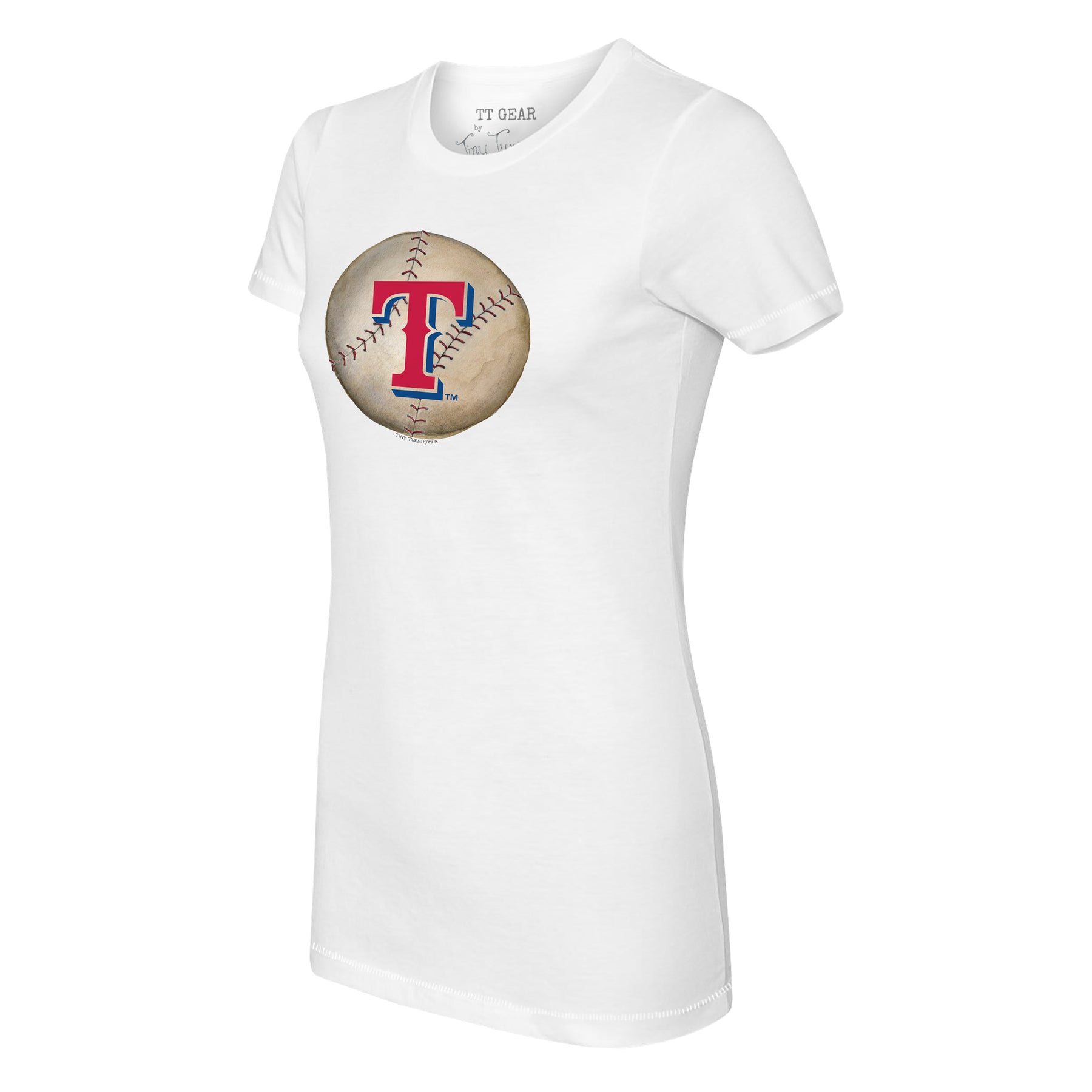 Tiny Turnip Texas Rangers Babes Tee Shirt Youth Medium (8-10) / White