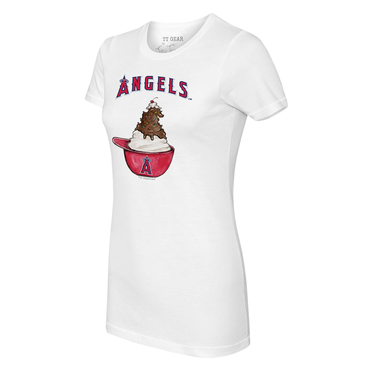 Los Angeles Angels Sundae Helmet Tee Shirt