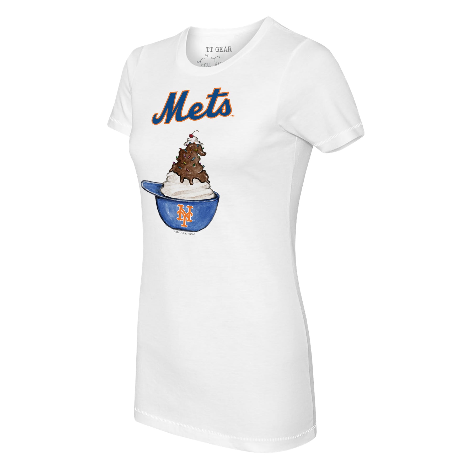 Women's Tiny Turnip White Baltimore Orioles Heart Lolly T-Shirt Size: Extra Small