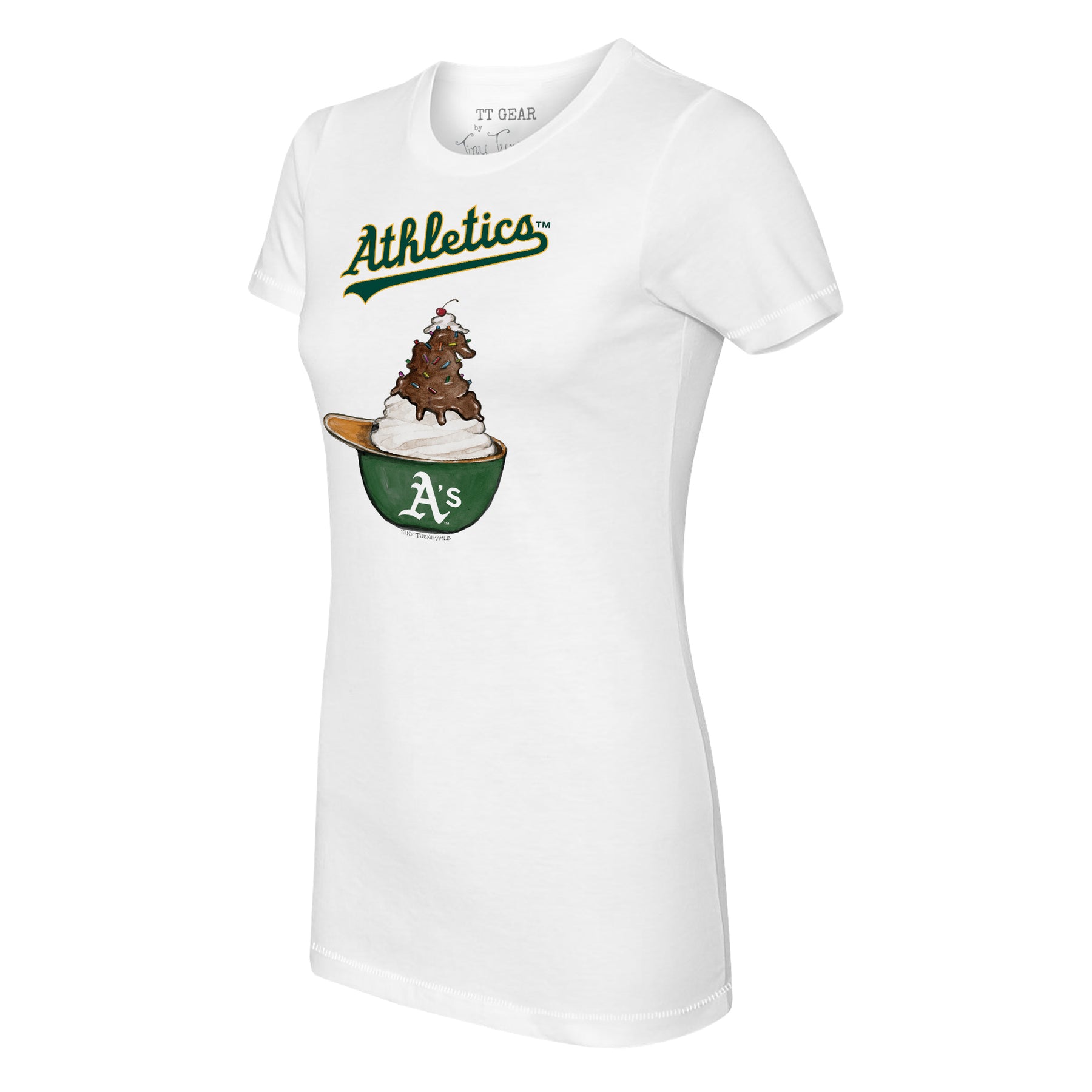 Oakland Athletics Sundae Helmet Tee Shirt