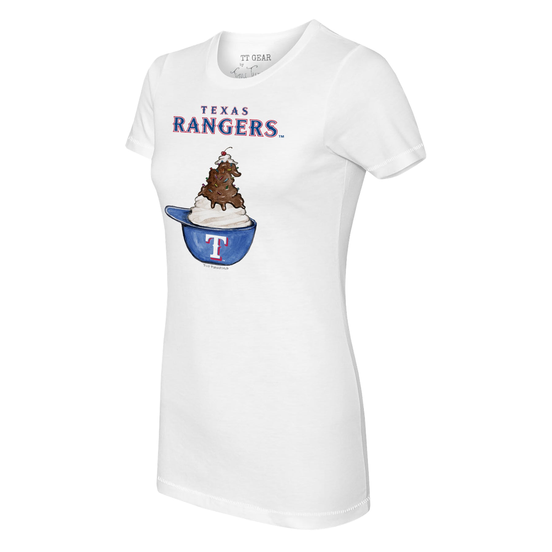 Texas Rangers Sundae Helmet Tee Shirt