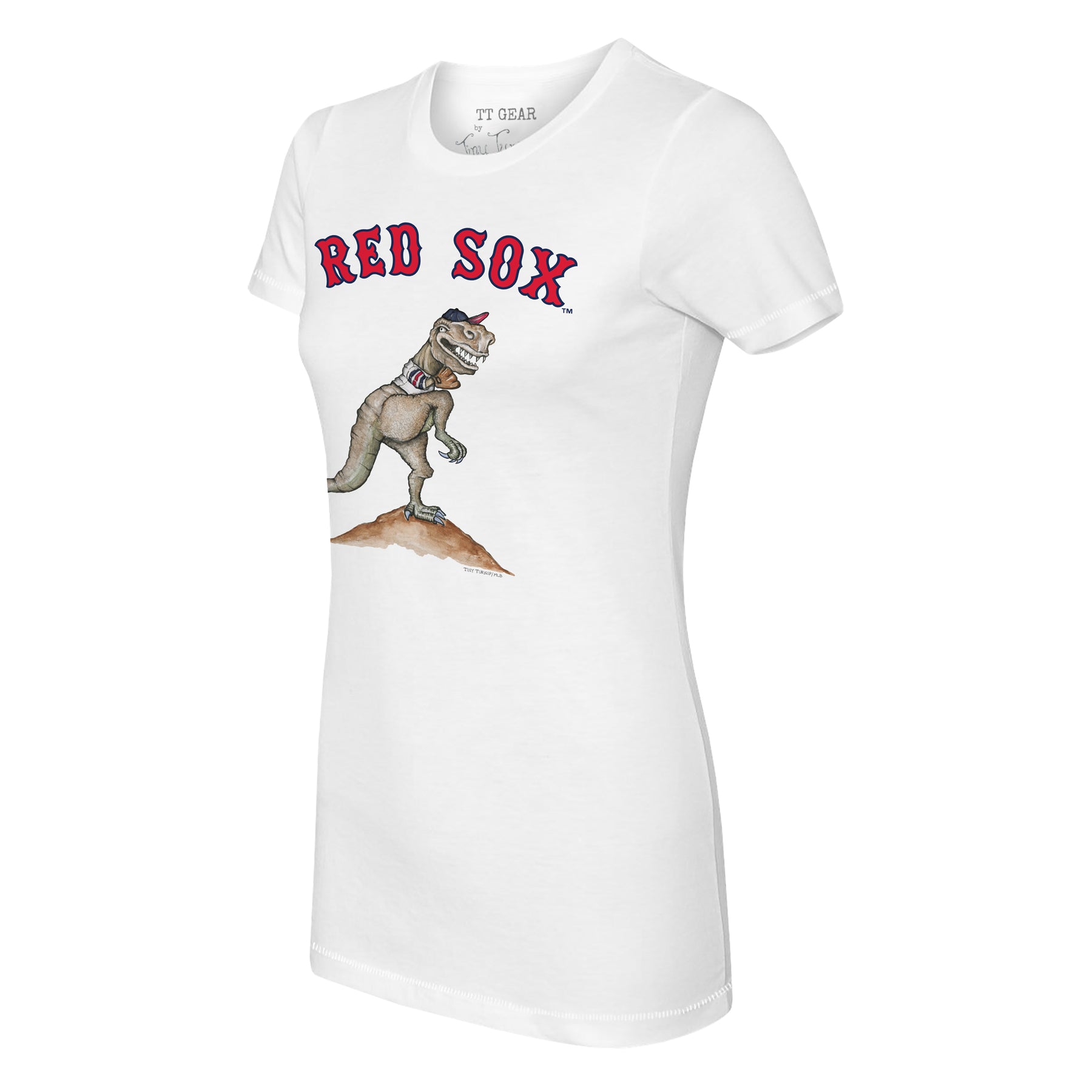 Tiny Turnip Boston Red Sox TT Rex Tee Shirt Women's XS / White