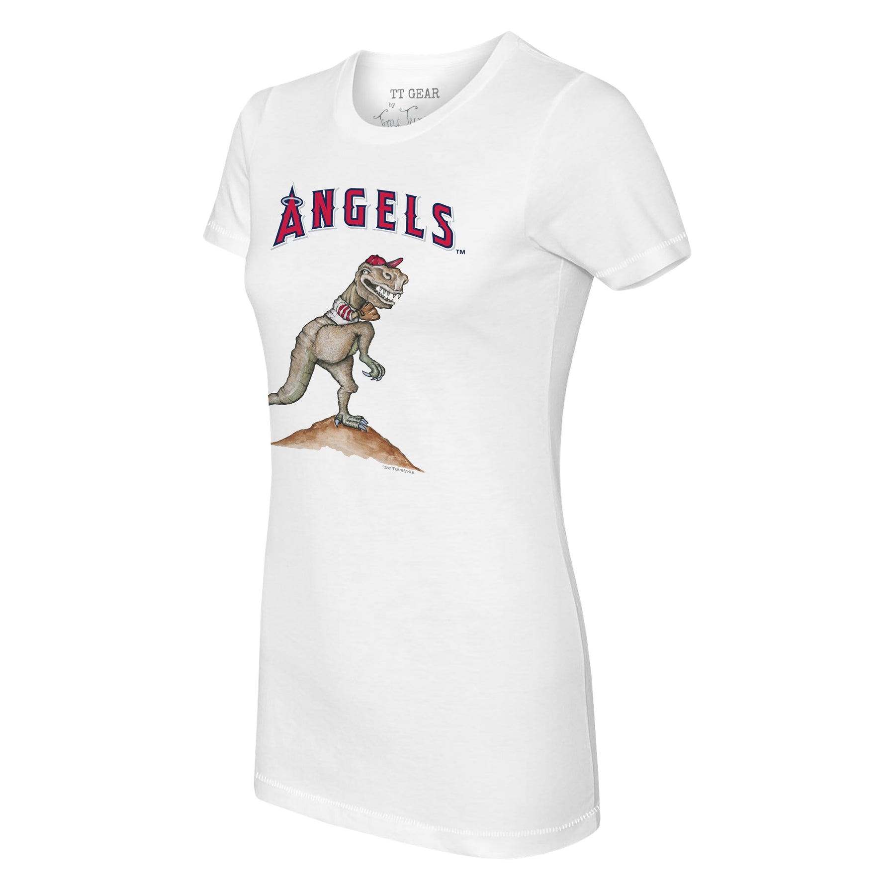 Women's Tiny Turnip White/Royal Los Angeles Dodgers 2023 Spring Training 3/4-Sleeve Raglan T-Shirt Size: Medium