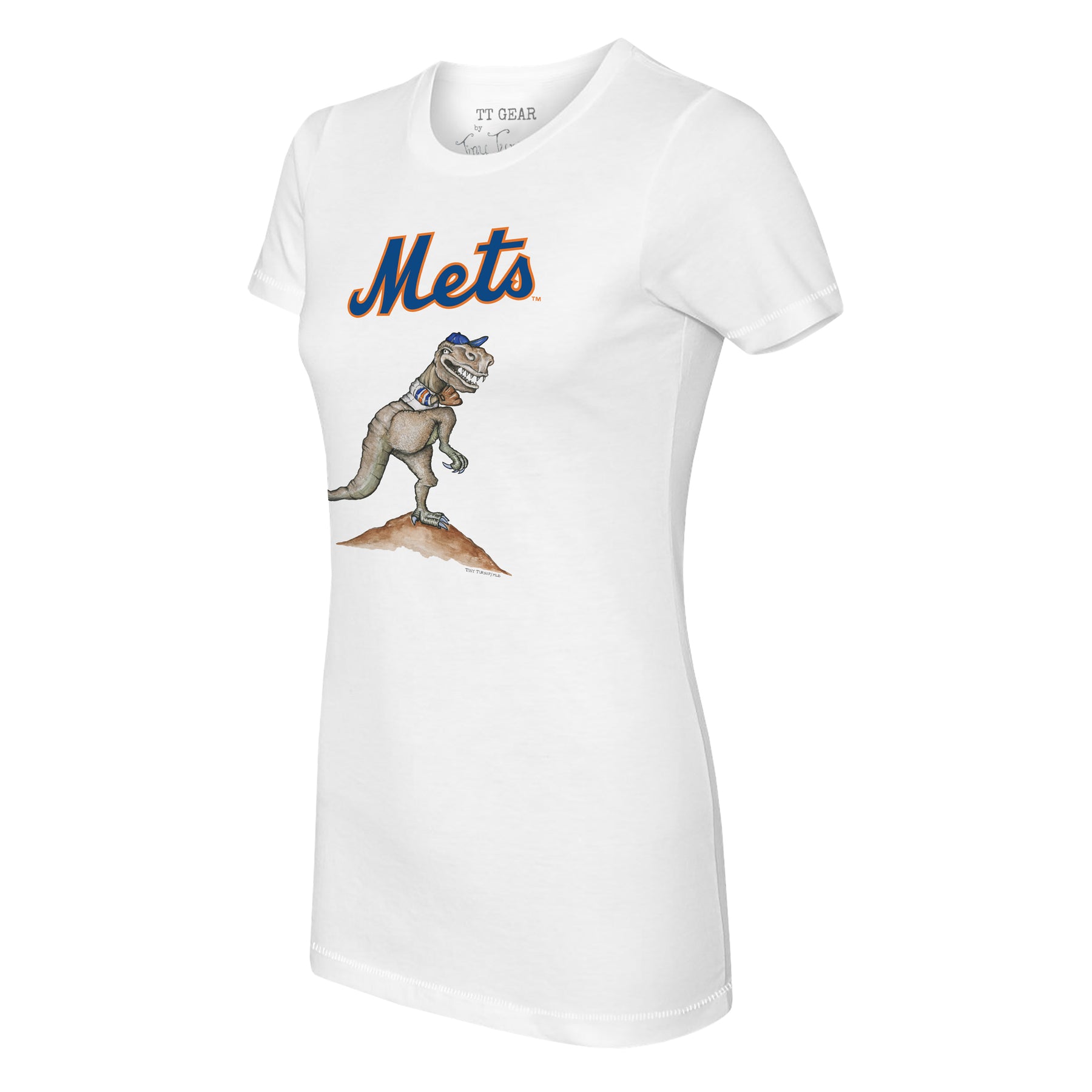 Youth Tiny Turnip White New York Mets Baseball Babes T-Shirt Size: Extra Large