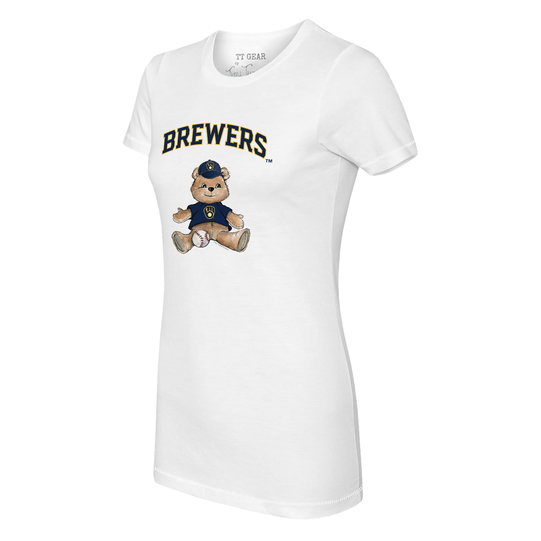 Milwaukee Brewers Boy Teddy Tee Shirt Women's Medium / Navy Blue