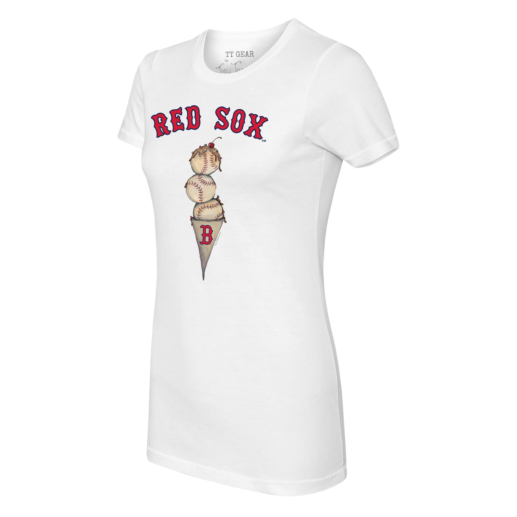 Boston Red Sox Triple Scoop Tee Shirt Youth Small (6-8) / Red