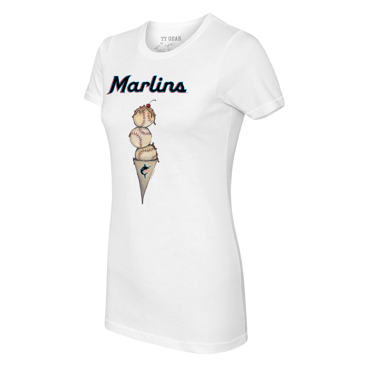 Miami Marlins Triple Scoop Tee Shirt