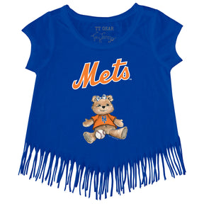 New York Mets Girl Teddy Fringe Tee