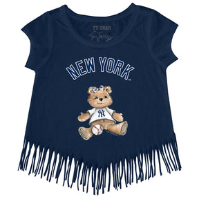 New York Yankees Girl Teddy Fringe Tee