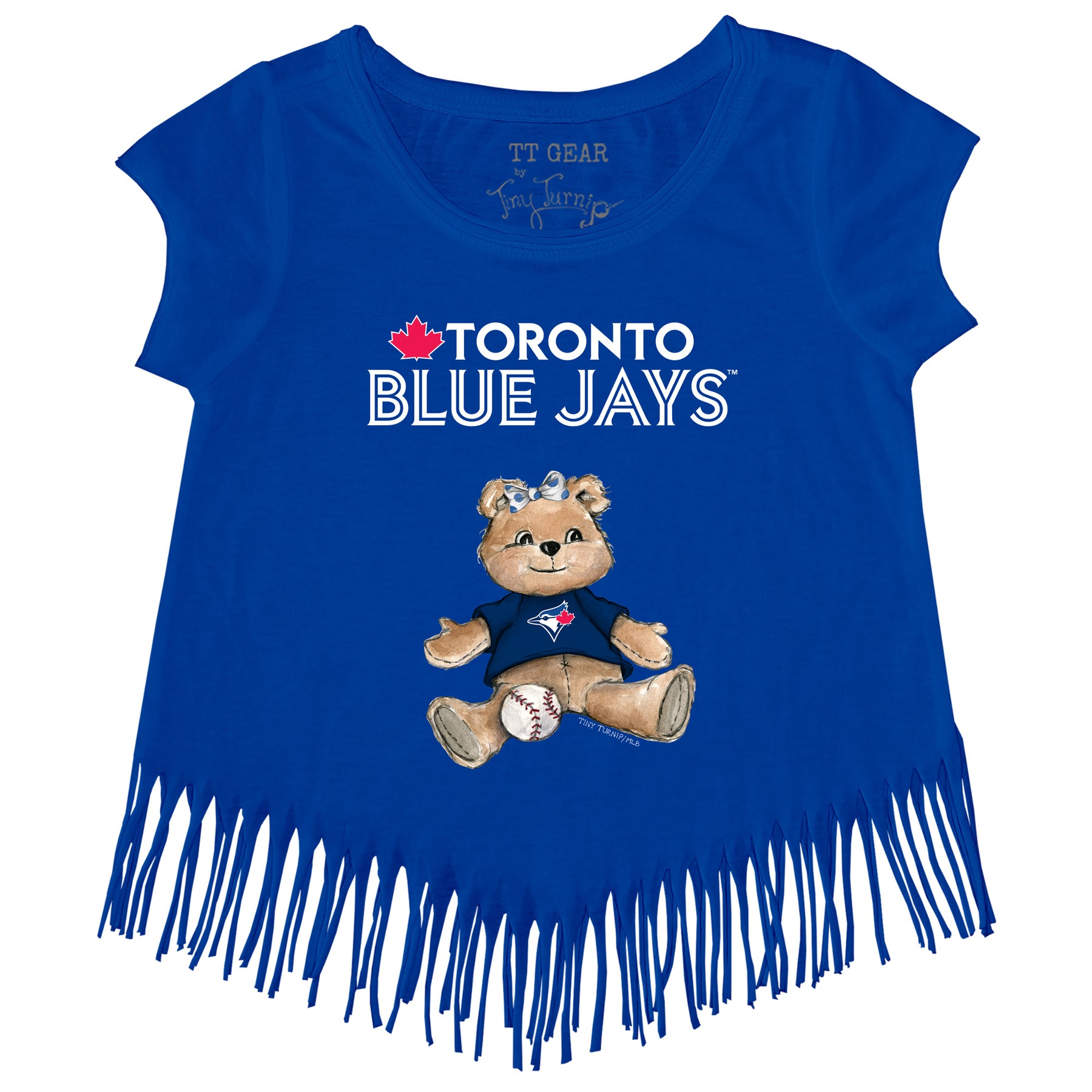 Toronto Blue Jays Girl Teddy Fringe Tee