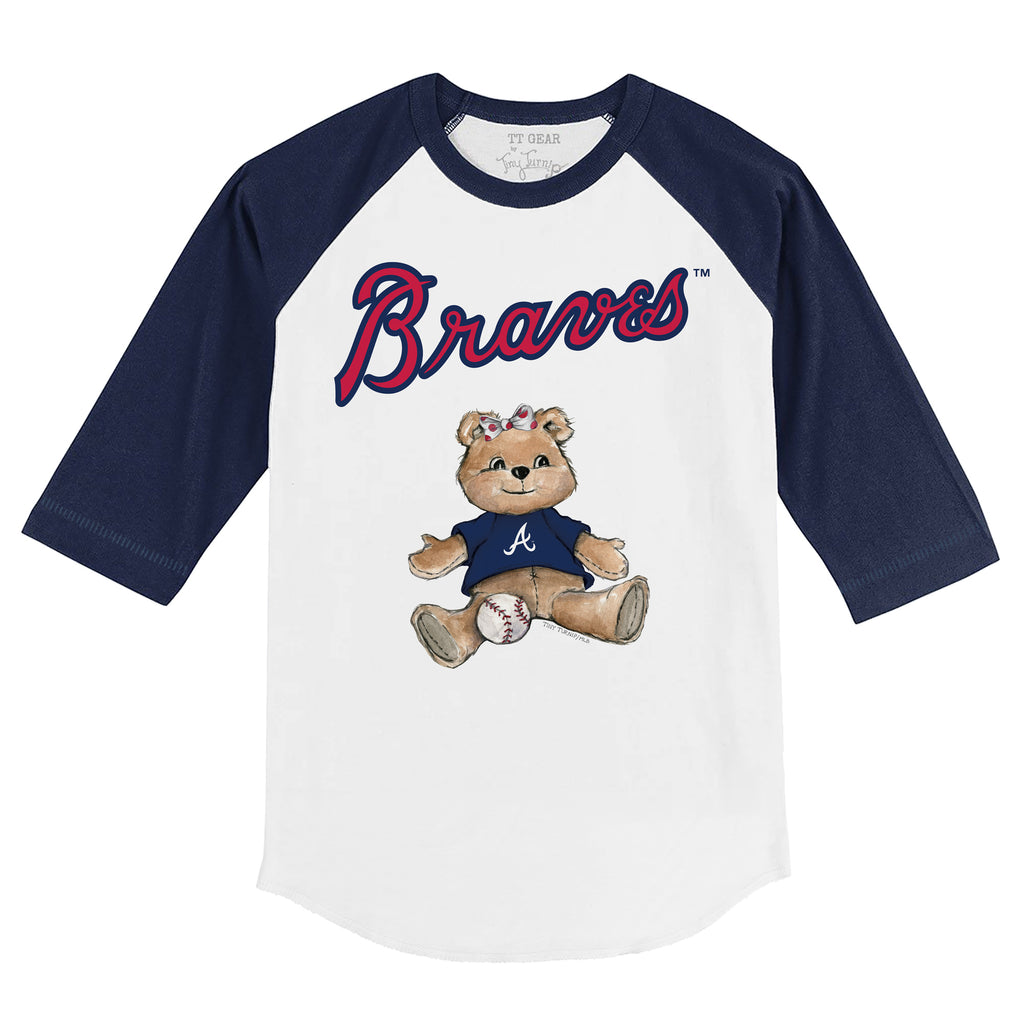 Lids Atlanta Braves Tiny Turnip Youth Stacked Raglan 3/4 Sleeve T