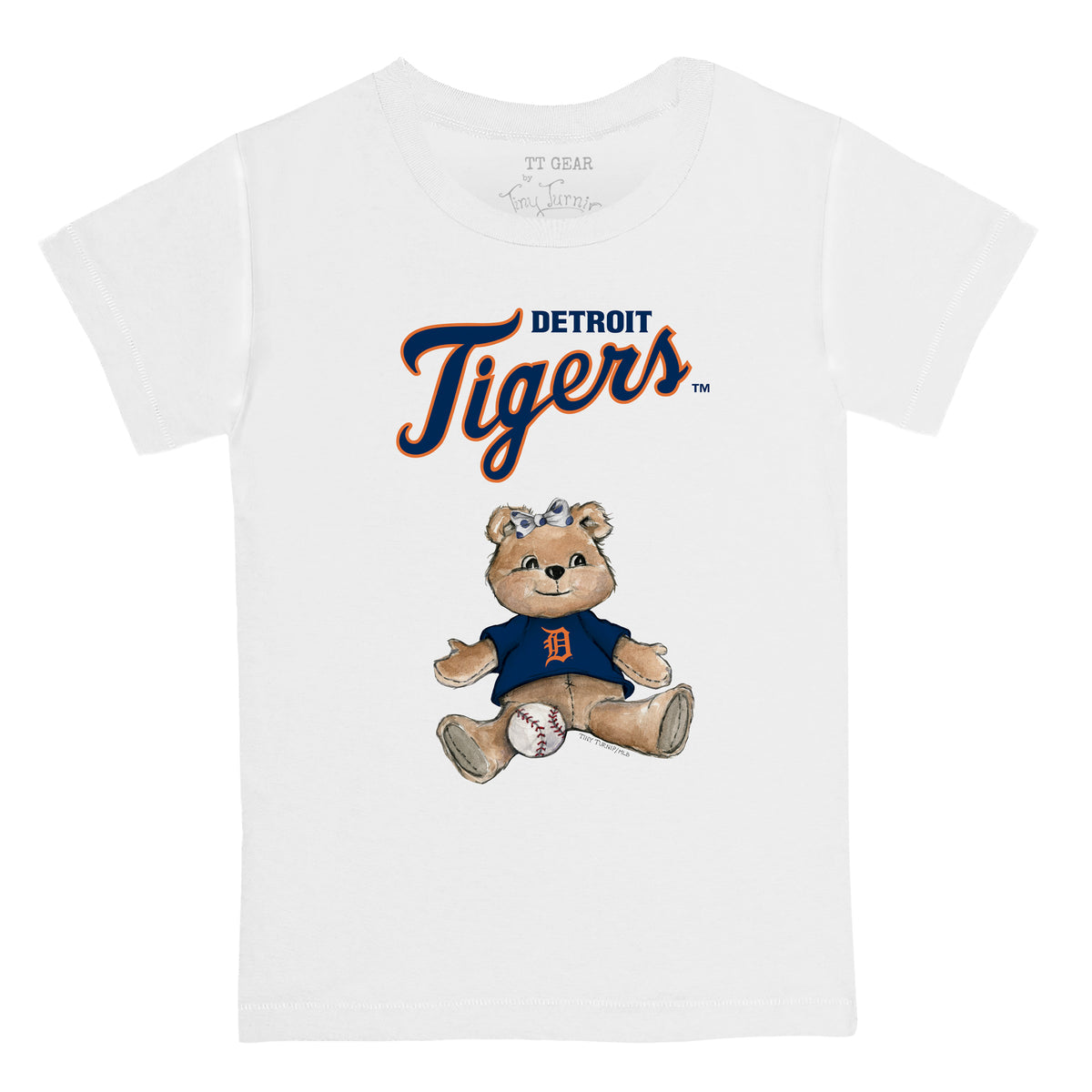 Detroit Tigers Girl Teddy Tee Shirt