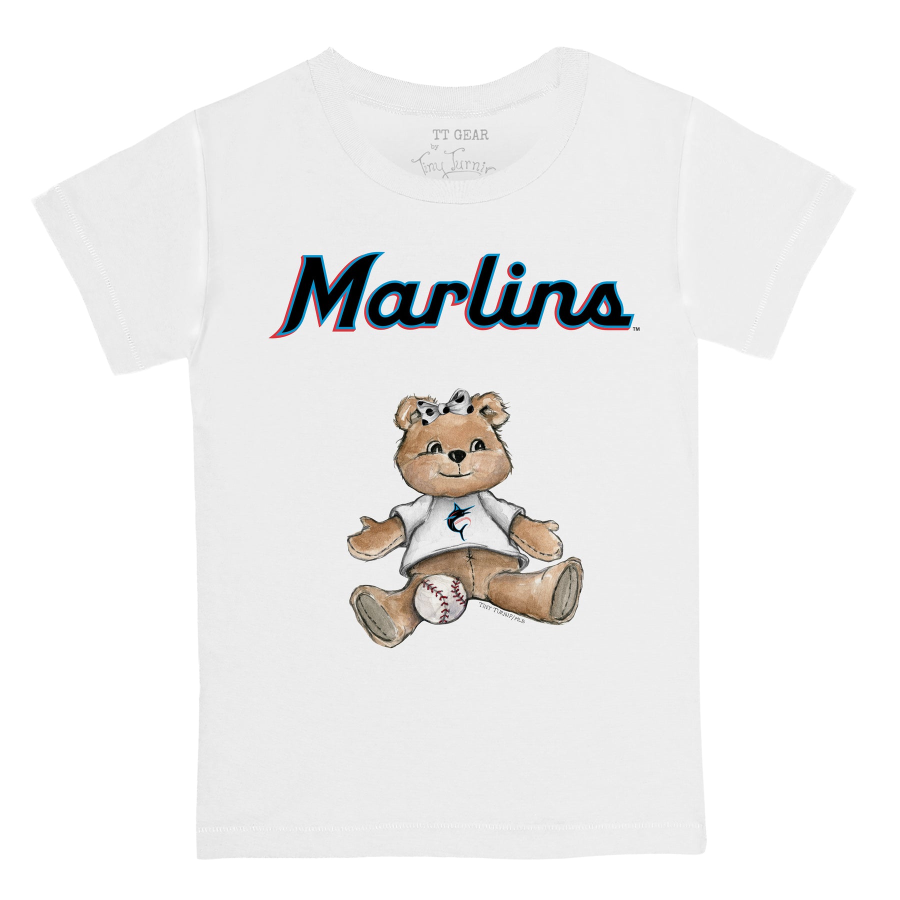 Miami Marlins Girl Teddy Tee Shirt