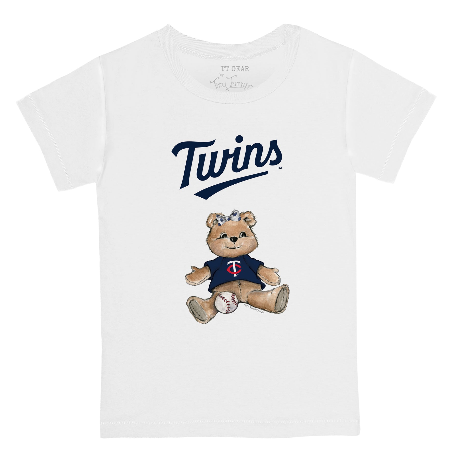 Youth Minnesota Twins Tiny Turnip White Unicorn T-Shirt