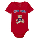 Boston Red Sox Girl Teddy Short Sleeve Snapper