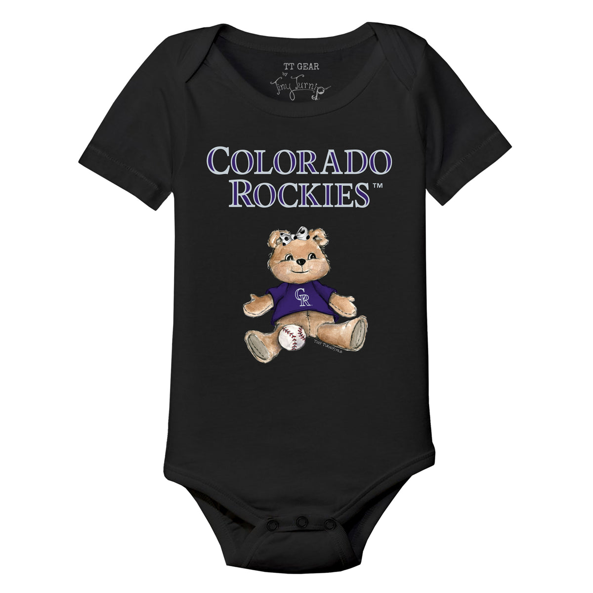 Colorado Rockies Girl Teddy Short Sleeve Snapper