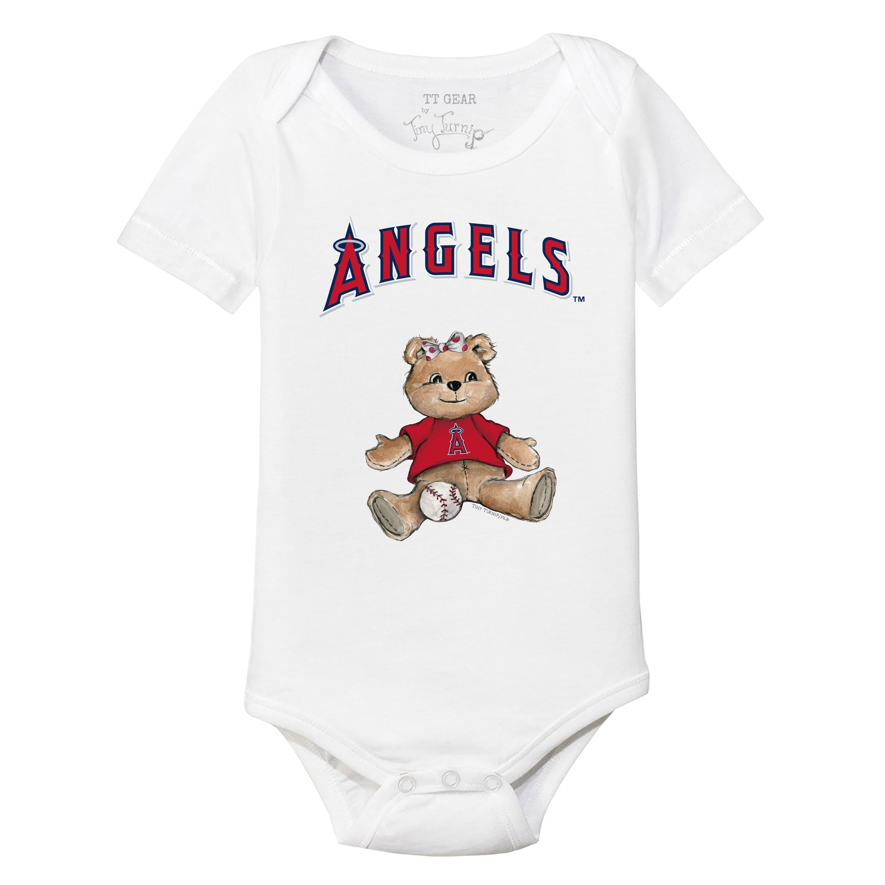 Los Angeles Angels Girl Teddy Short Sleeve Snapper