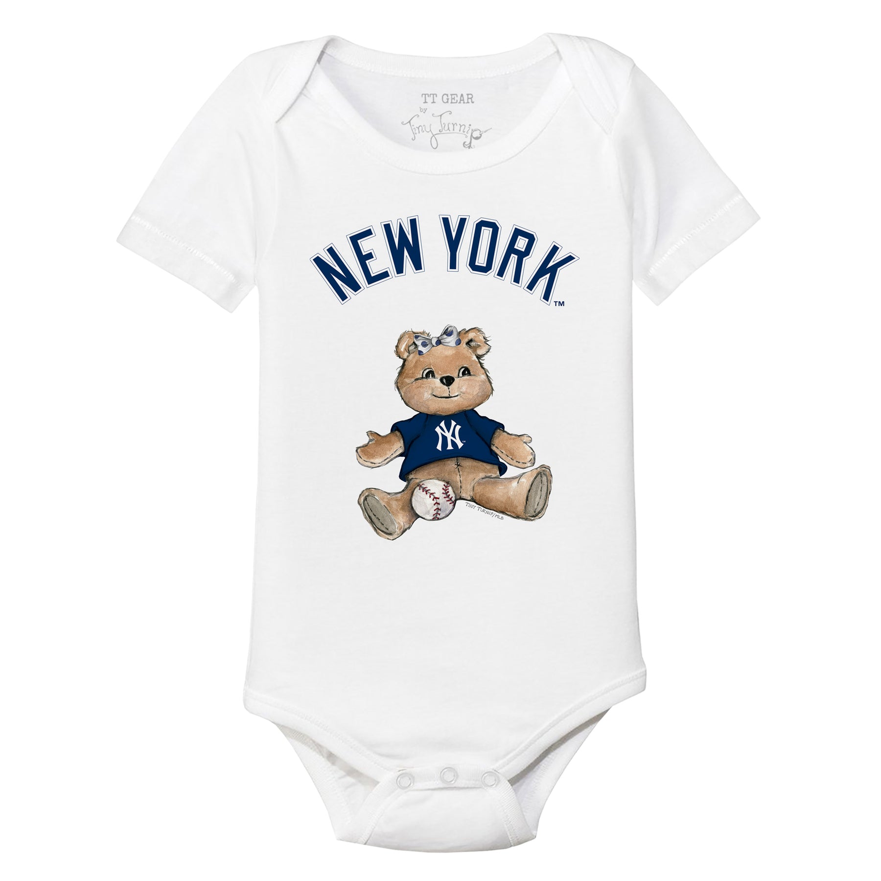 New York Yankees Girl Teddy Short Sleeve Snapper