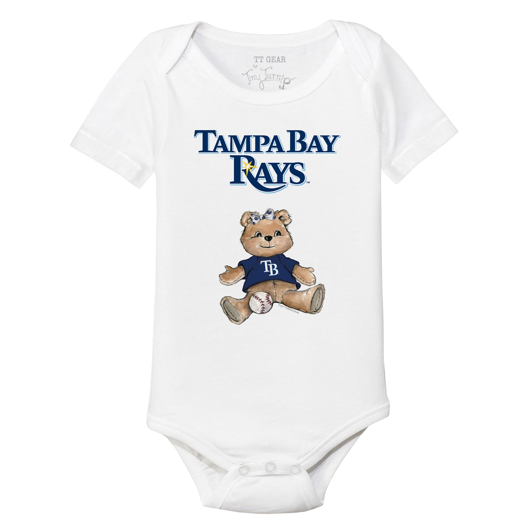 Tampa Bay Rays Girl Teddy Short Sleeve Snapper