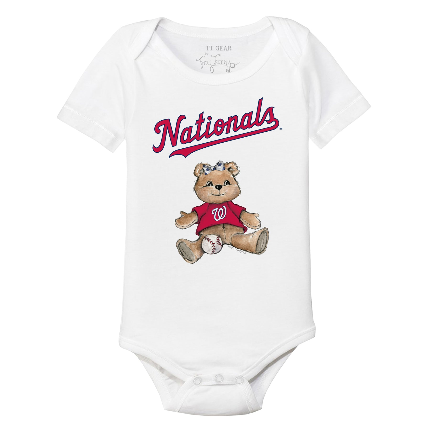 Washington Nationals Girl Teddy Short Sleeve Snapper