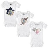 Seattle Mariners Hearts and Bows Short Sleeve Snapper Bundle