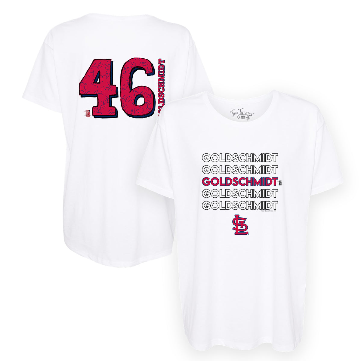 St. Louis Cardinals Paul Goldschmidt Stacked Tee Shirt