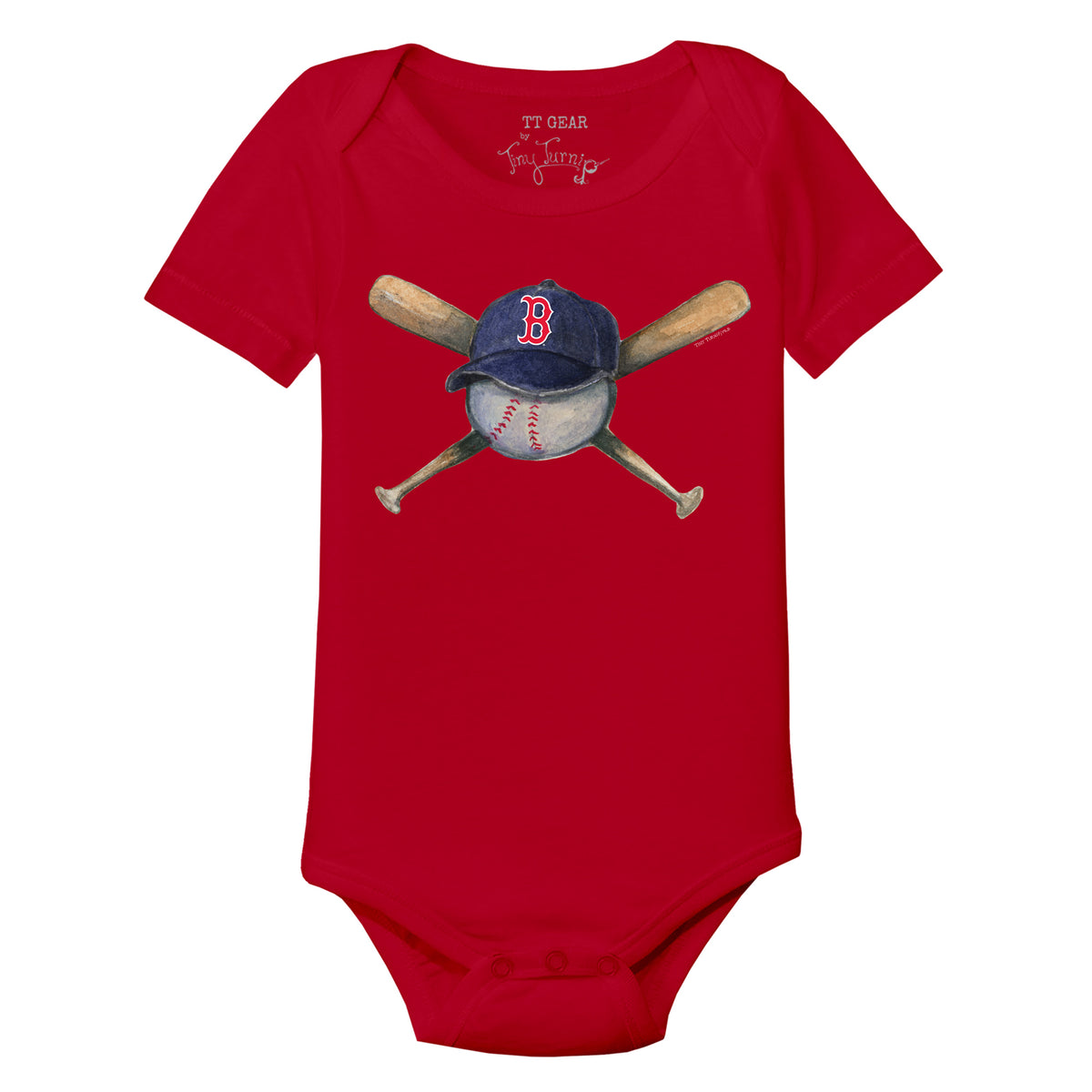 Boston Red Sox Hat Crossbats Short Sleeve Snapper