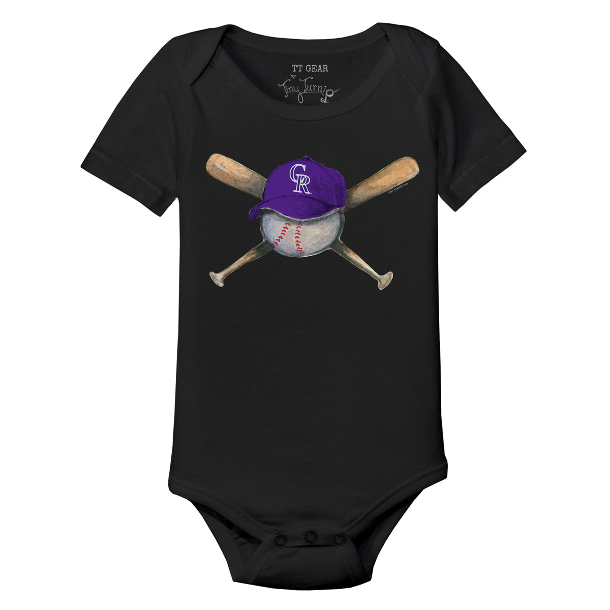 Colorado Rockies Hat Crossbats Short Sleeve Snapper