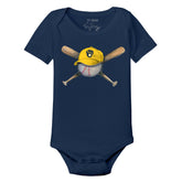 Milwaukee Brewers Hat Crossbats Short Sleeve Snapper