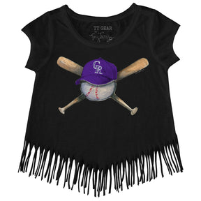 Colorado Rockies Hat Crossbats Fringe Tee