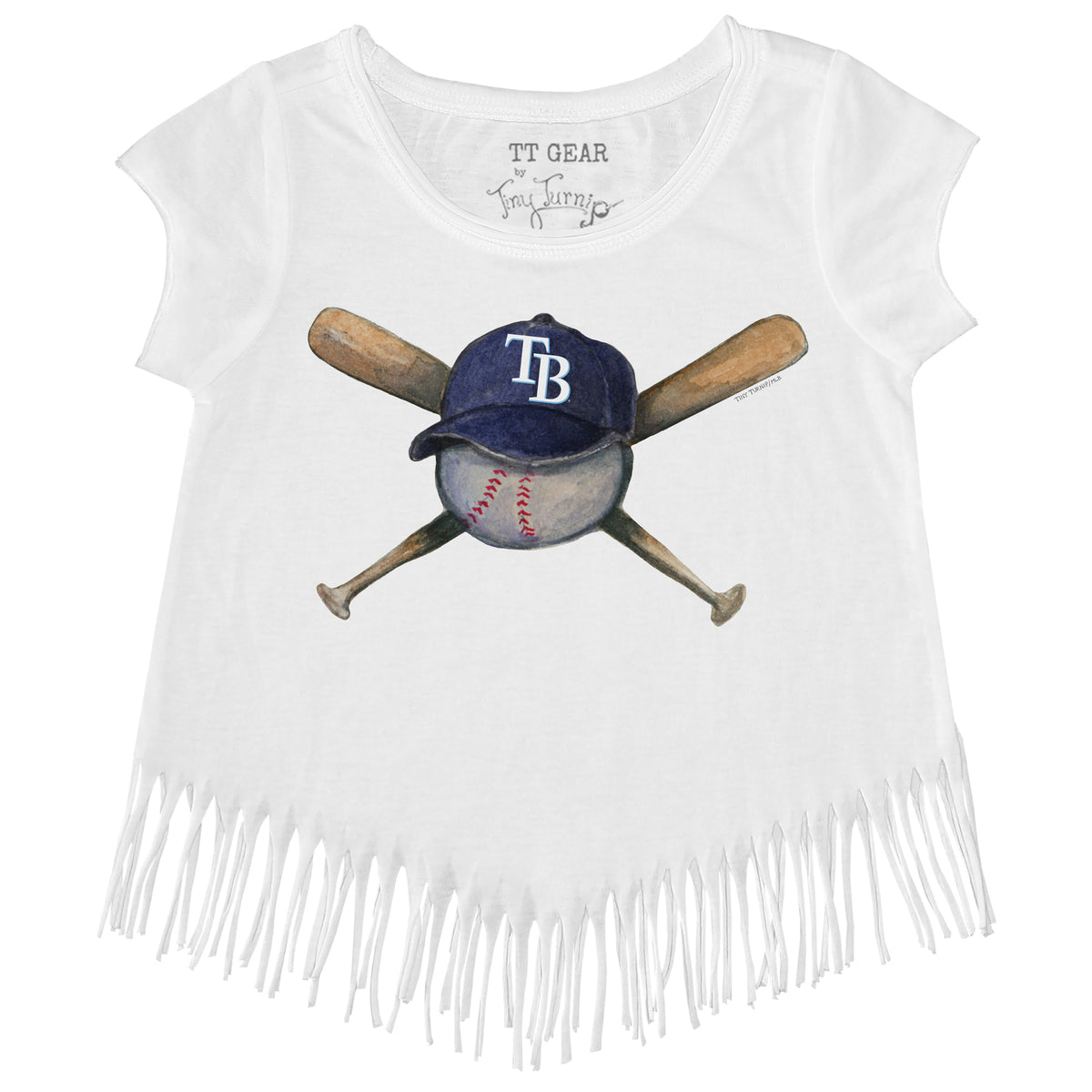 Lids Tampa Bay Rays Tiny Turnip Women's State Outline 3/4-Sleeve