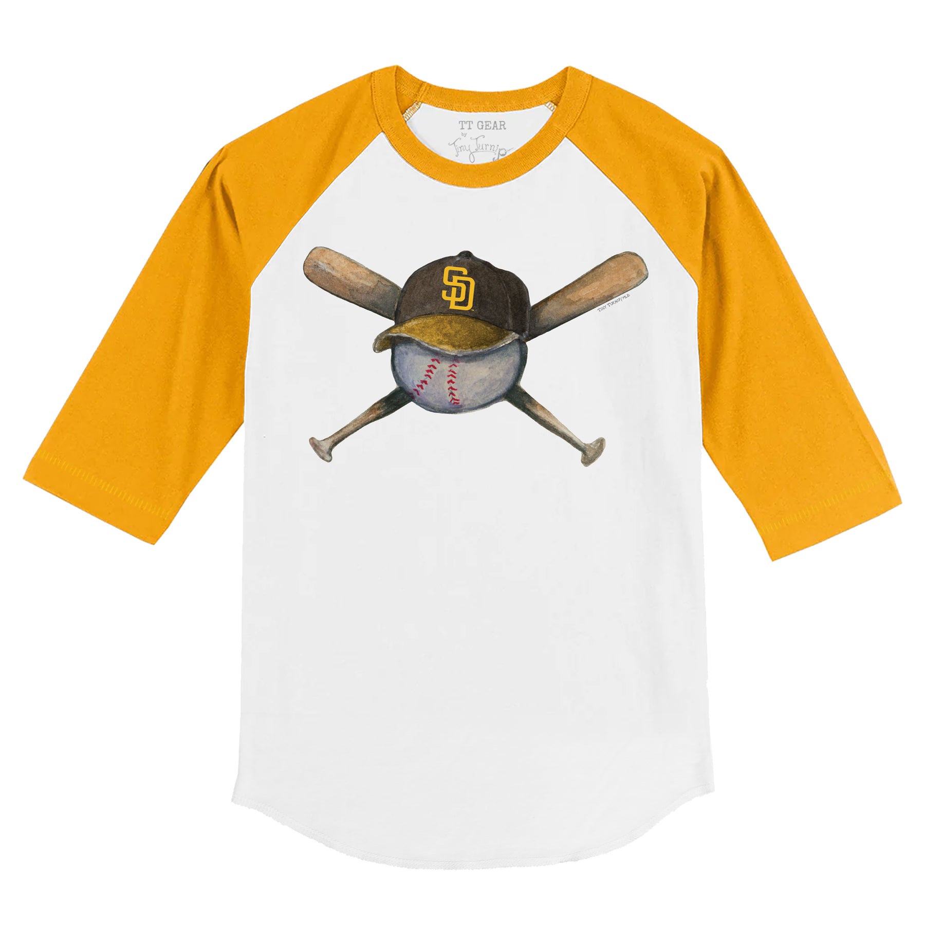 Youth Gold San Diego Padres Logo T-Shirt 