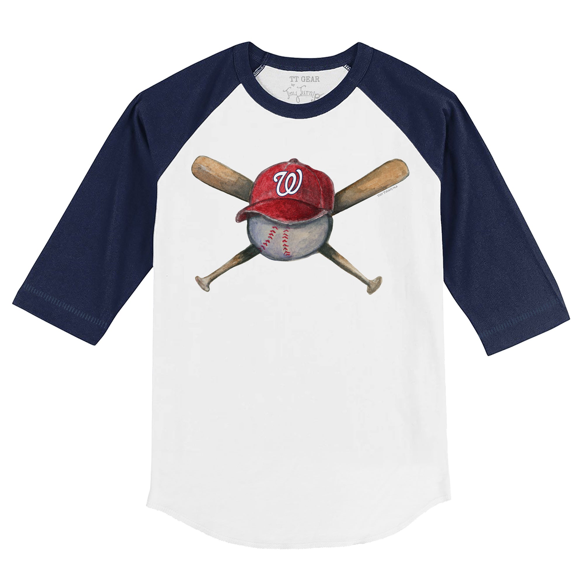 Women's Tiny Turnip White/Navy Washington Nationals Hat Crossbats