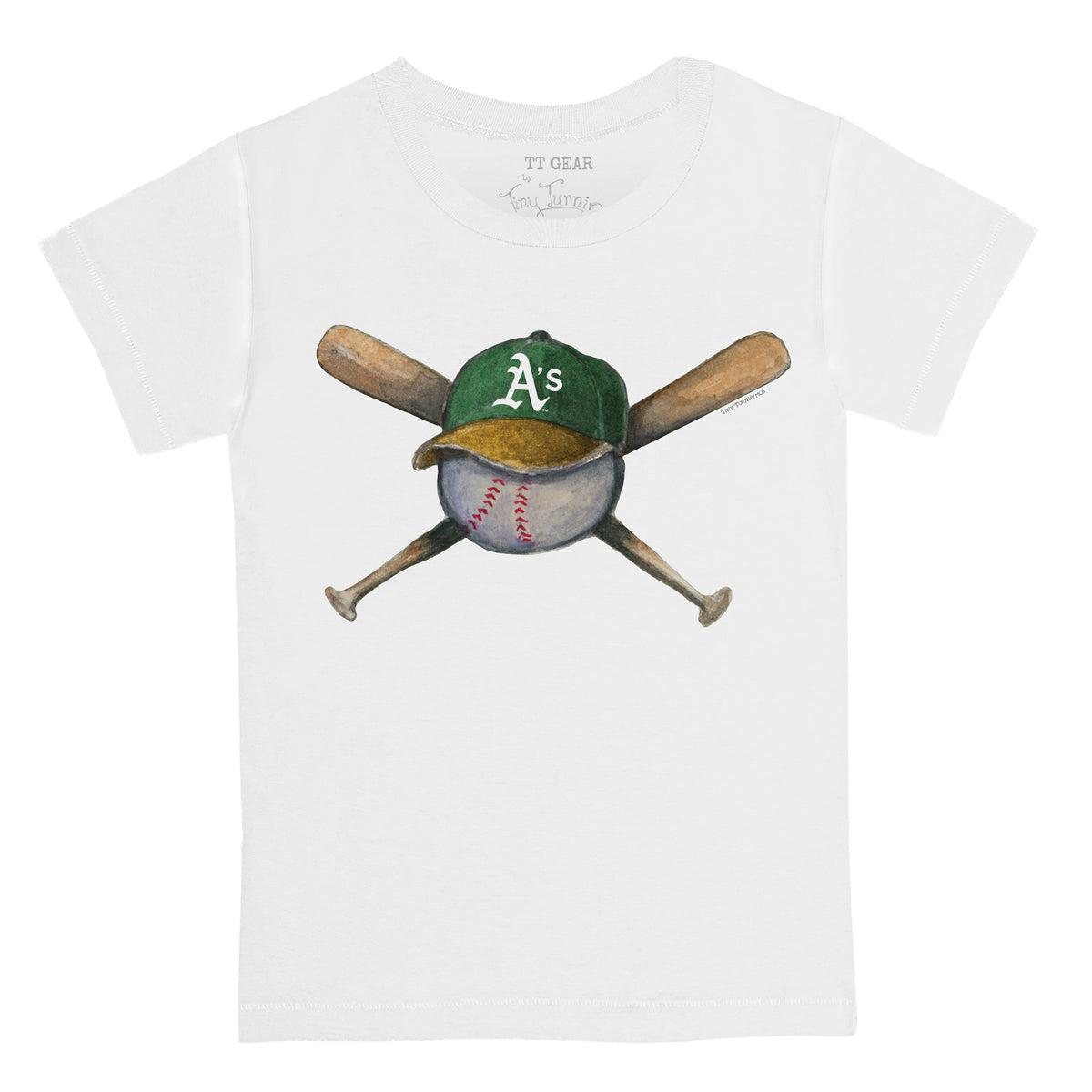 Lids Oakland Athletics Tiny Turnip Women's Bubbles T-Shirt - White