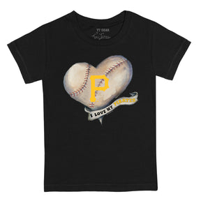Pittsburgh Pirates Baseball Heart Banner Tee Shirt