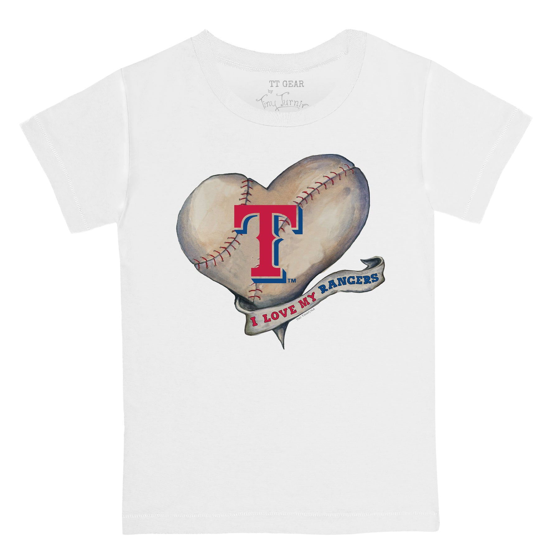 Texas Rangers Baseball Heart Shirt