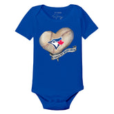 Toronto Blue Jays Baseball Heart Banner Short Sleeve Snapper