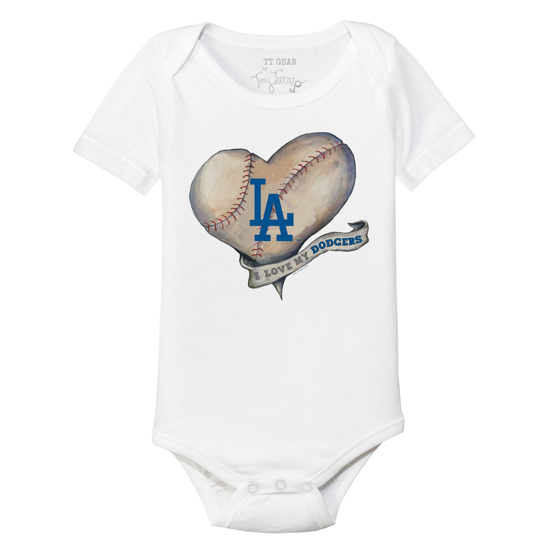 Newborn & Infant White/Pink Los Angeles Dodgers Spreading Love