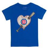 Chicago Cubs Heart Bat Tee Shirt