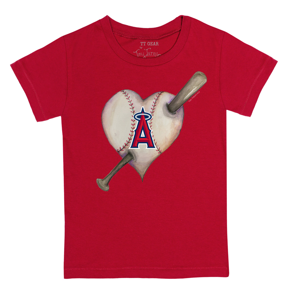 Los Angeles Angels Heart Bat Tee Shirt