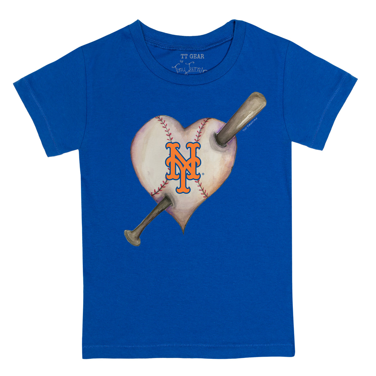 New York Mets Heart Bat Tee Shirt