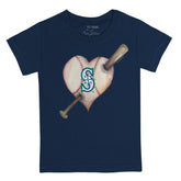 Seattle Mariners Heart Bat Tee Shirt